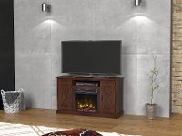 Espresso Brown TV Stand and Fireplace (55 Inch) - Cottonwood-5