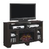 Espresso Brown TV Stand with Fireplace (59 Inch) - La Salle-2
