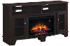 Espresso Brown TV Stand with Fireplace (59 Inch) - La Salle-3