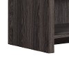 Black Walnut TV Stand with Fireplace (60 Inch) - Shelter Cove-3