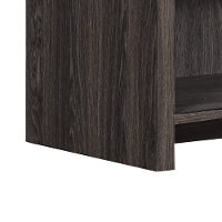 Black Walnut TV Stand with Fireplace (60 Inch) - Shelter Cove-3