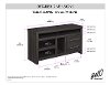 Contemporary Black Walnut TV Stand (48 Inch) - Everson-1