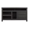 Contemporary Black Walnut TV Stand (48 Inch) - Everson-2