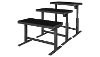 Contemporary Black Height Desk - Adjustable -3