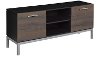 Umber Brown and Black TV Stand (56 Inch) - Cutler Bay