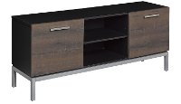 Umber Brown and Black TV Stand (56 Inch) - Cutler Bay