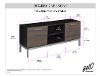 Umber Brown and Black TV Stand (56 Inch) - Cutler Bay-7