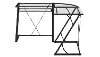 L-Shaped Glass Computer Desk