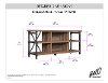 Industrial Driftwood Brown TV Stand (54 Inch) - Irondale-4