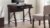 Espresso Brown Desk with Keyboard Tray-2