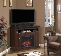 Antique Cherry 46 Inch TV Stand with Fireplace - Windsor-4