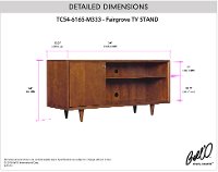 Mid Century Modern Mahogany TV Stand (54 Inch) - Fairgrove-8