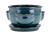 Clearance Deep Teal Strawberry Pot