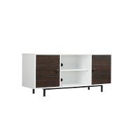 Two-Tone Cherry & White TV Stand (54 Inch) - Ridgeville