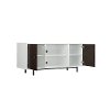 Two-Tone Cherry & White TV Stand (54 Inch) - Ridgeville-2