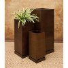23 Inch Bronzed Metal Rectangular Planter-3