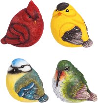 Assorted For The Birds Poly Stone Statue
