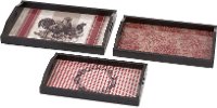 17 Inch Multi-Color Farmhouse Serving Tray