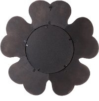 Flower-Shaped Framed Mirror with 2 Layers of Wooden Distressed Finishes-2