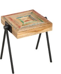 Recycled Teak Nested Side Tables - Set of 2-2