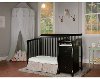 Black 4-in-1 Convertible Crib & Changer - Jayden