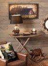 Printed Old Barn and Truck Throw Pillow-3