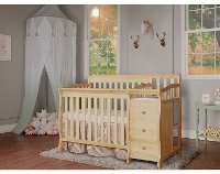 Natural 4-in-1 Convertible Crib & Changer - Jayden-2