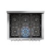 Fulgor Milano 36 Inch Stainless Steel Dual Fuel Range-4