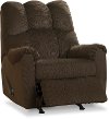 Chocolate Brown Rocker Recliner - Raulo