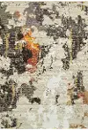 Evolution 5 x 8 Contemporary Beige and Charcoal Area Rug