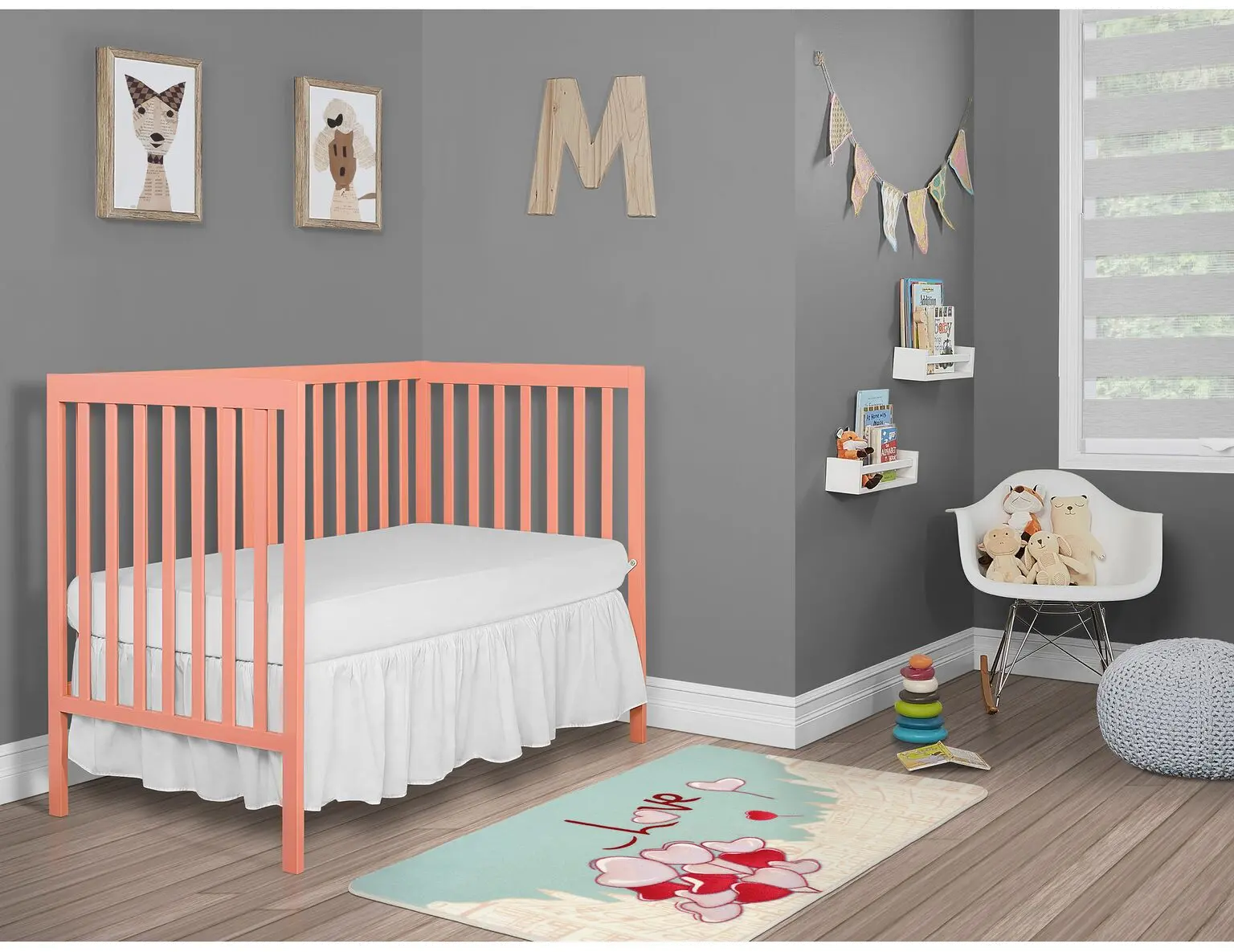 Fusion Coral 5-in-1 Convertible Crib - Synergy-2
