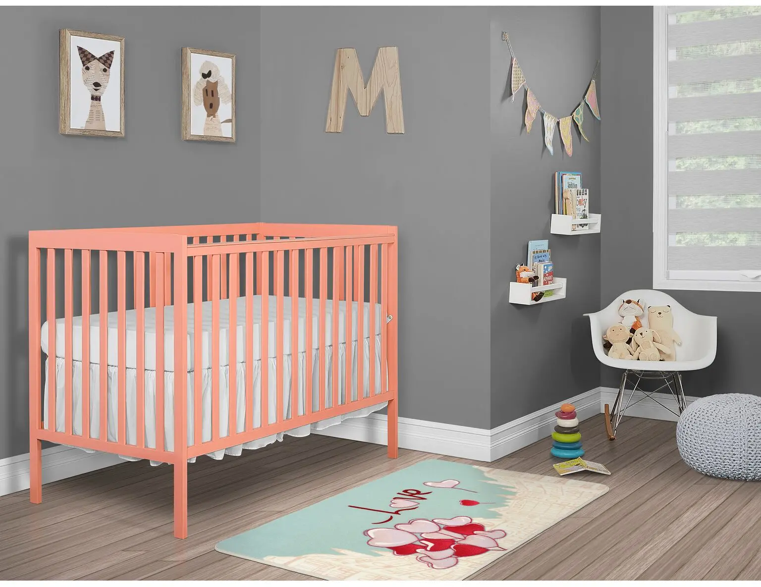 Fusion Coral 5-in-1 Convertible Crib - Synergy-4