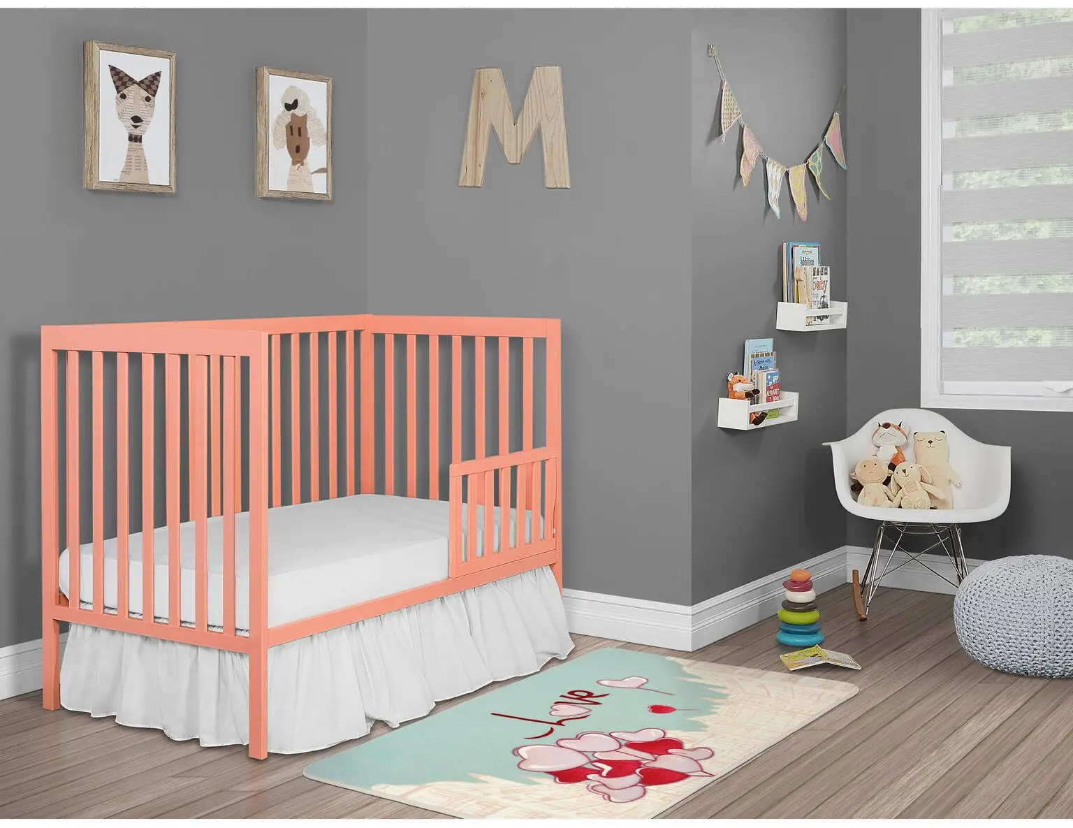 Fusion Coral 5-in-1 Convertible Crib - Synergy-5