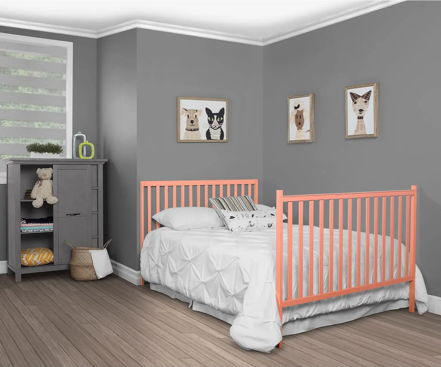 Fusion Coral 5-in-1 Convertible Crib - Synergy-6