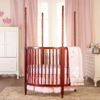 Espresso Posh Circular Crib - Sophia