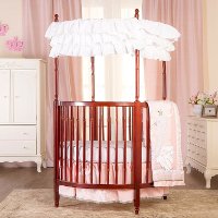 Espresso Posh Circular Crib - Sophia-3