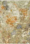 Clearance 8 x 11 Large Contemporary Gold and Beige Area Rug - Evolution