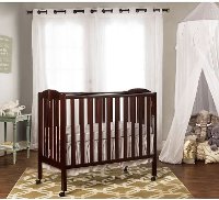 Espresso 3-in-1 Folding Portable Crib