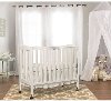 White 3-in-1 Folding Portable Crib
