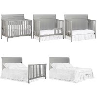 Dove Grey 5-in-1 Convertible Crib - Bailey-3