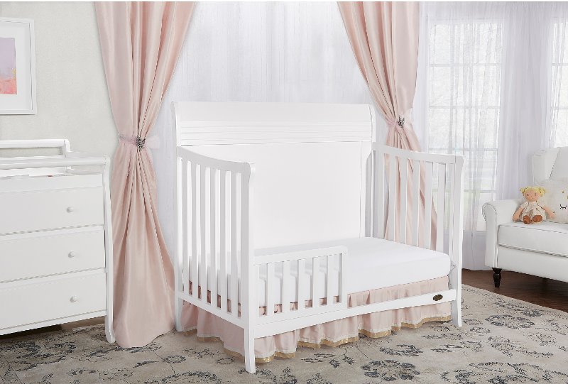 simple white crib