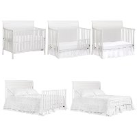 White 5-in-1 Convertible Crib - Bailey-2