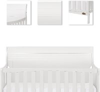 White 5-in-1 Convertible Crib - Bailey-3