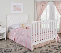 White 5-in-1 Convertible Crib - Bailey-7