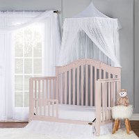 Blush Pink 5-in-1 Convertible Crib - Charlotte