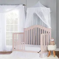 Blush Pink 5-in-1 Convertible Crib - Charlotte