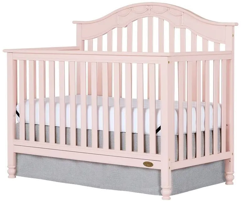 Blush Pink 5-in-1 Convertible Crib - Charlotte-2