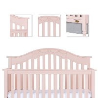 Blush Pink 5-in-1 Convertible Crib - Charlotte-3