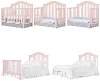 Blush Pink 5-in-1 Convertible Crib - Charlotte-5