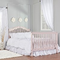 Blush Pink 5-in-1 Convertible Crib - Charlotte-6
